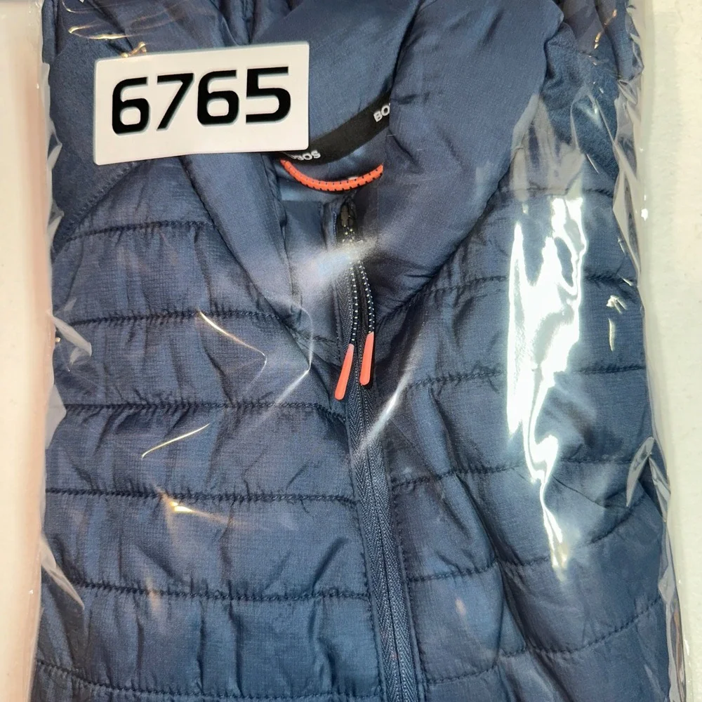 Bonobos Golf Mens Large Primaloft Hybrid Quilted Full Zip Jacket Navy Blue